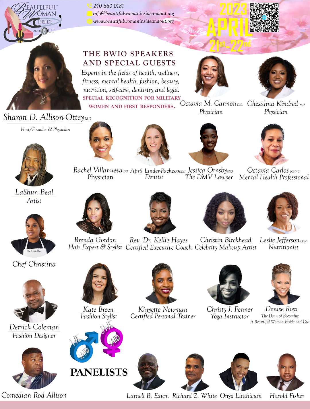 Beautiful Woman Inside and Out Conference Speakers and Special Guests